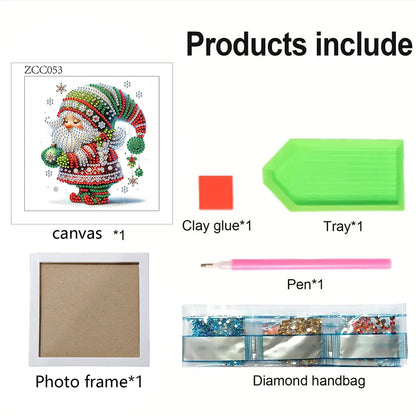 Christmas Gnome - Special Shaped Drill Diamond Painting 18*18CM