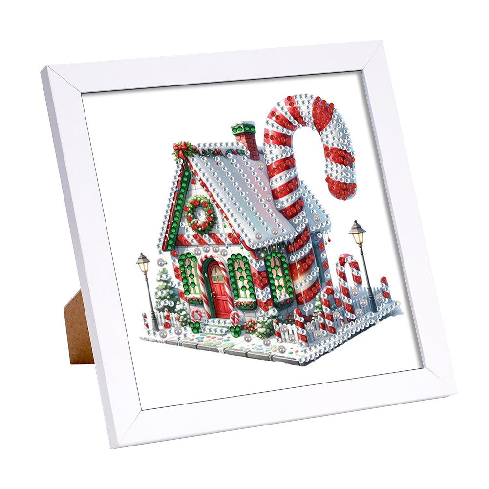 Christmas Candy House - Special Shaped Drill Diamond Painting 18*18CM