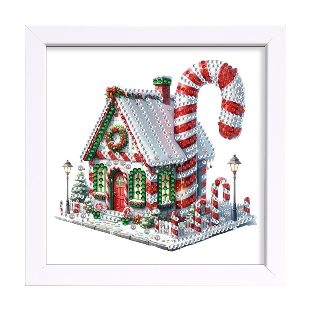 Christmas Candy House - Special Shaped Drill Diamond Painting 18*18CM