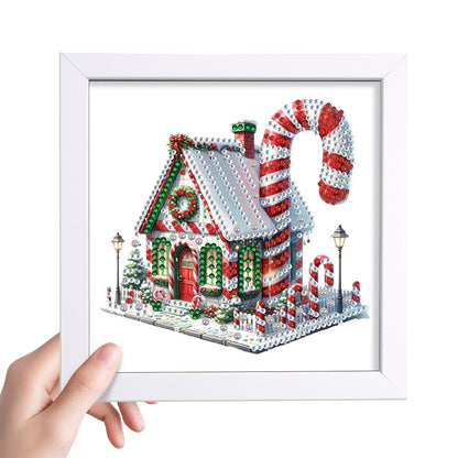 Christmas Candy House - Special Shaped Drill Diamond Painting 18*18CM