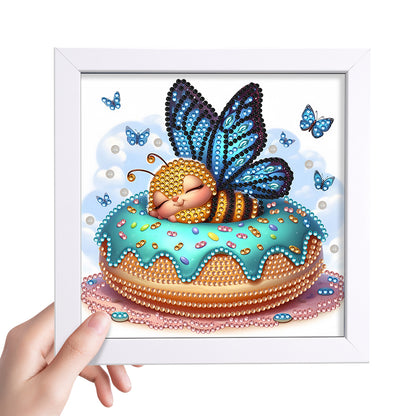 Butterfly Bee - Special Shaped Drill Diamond Painting 18*18CM