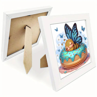 Butterfly Bee - Special Shaped Drill Diamond Painting 18*18CM