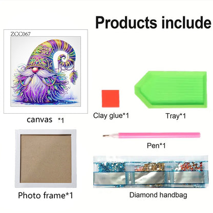 Bearded Gnome - Special Shaped Drill Diamond Painting 18*18CM