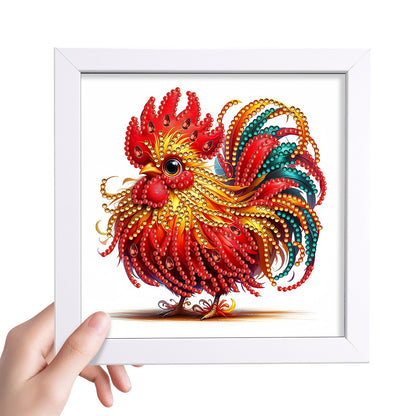 Little Rooster - Special Shaped Drill Diamond Painting 18*18CM