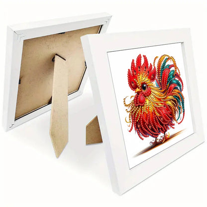 Little Rooster - Special Shaped Drill Diamond Painting 18*18CM