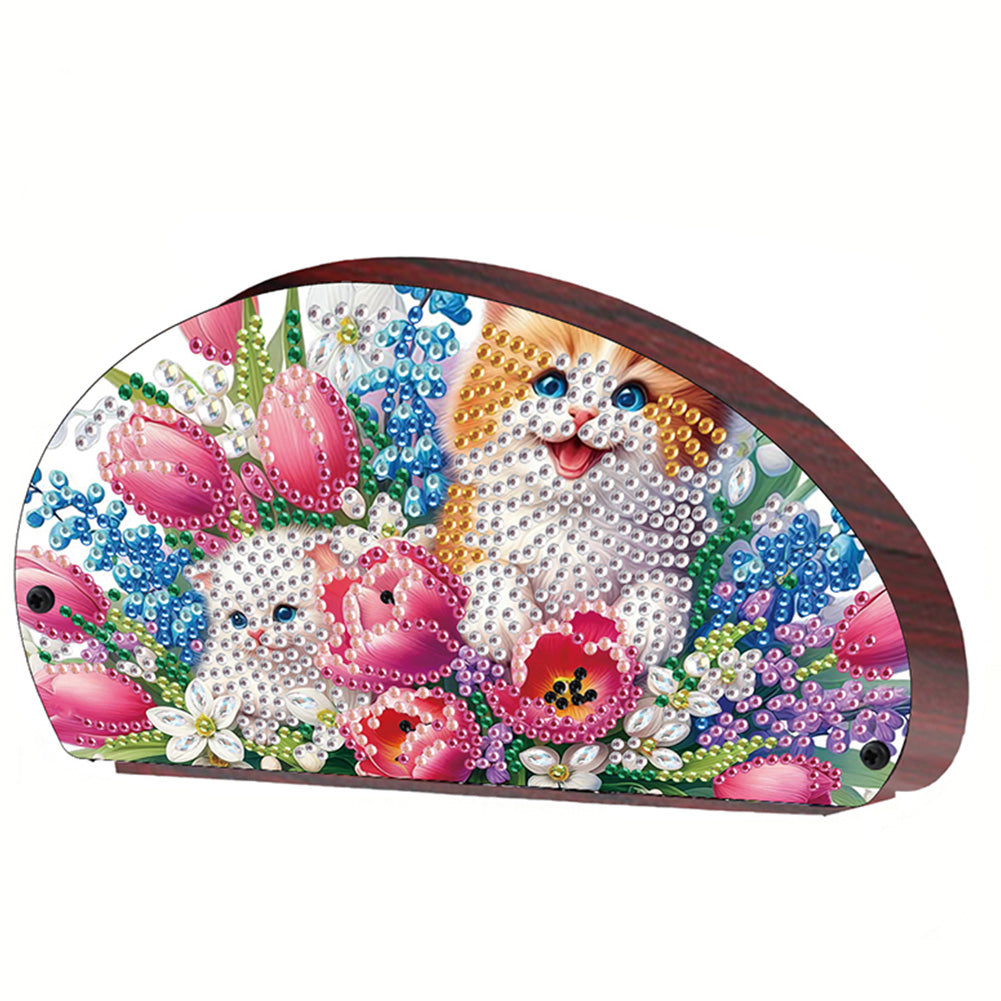 Wooden Animals DIY Rhinestones Storage Holder Diamond Painting Organizer Rack