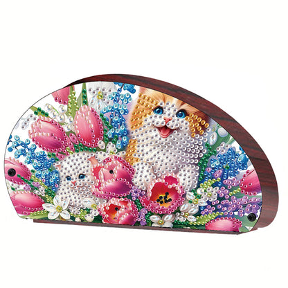 Wooden Animals DIY Rhinestones Storage Holder Diamond Painting Organizer Rack