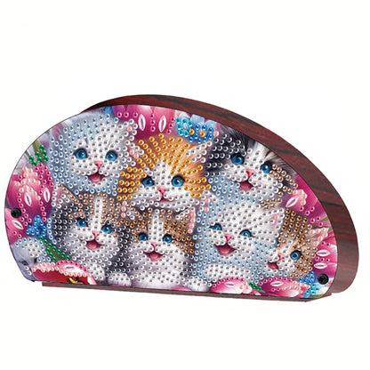 Wooden Animals DIY Rhinestones Storage Holder Diamond Painting Organizer Rack