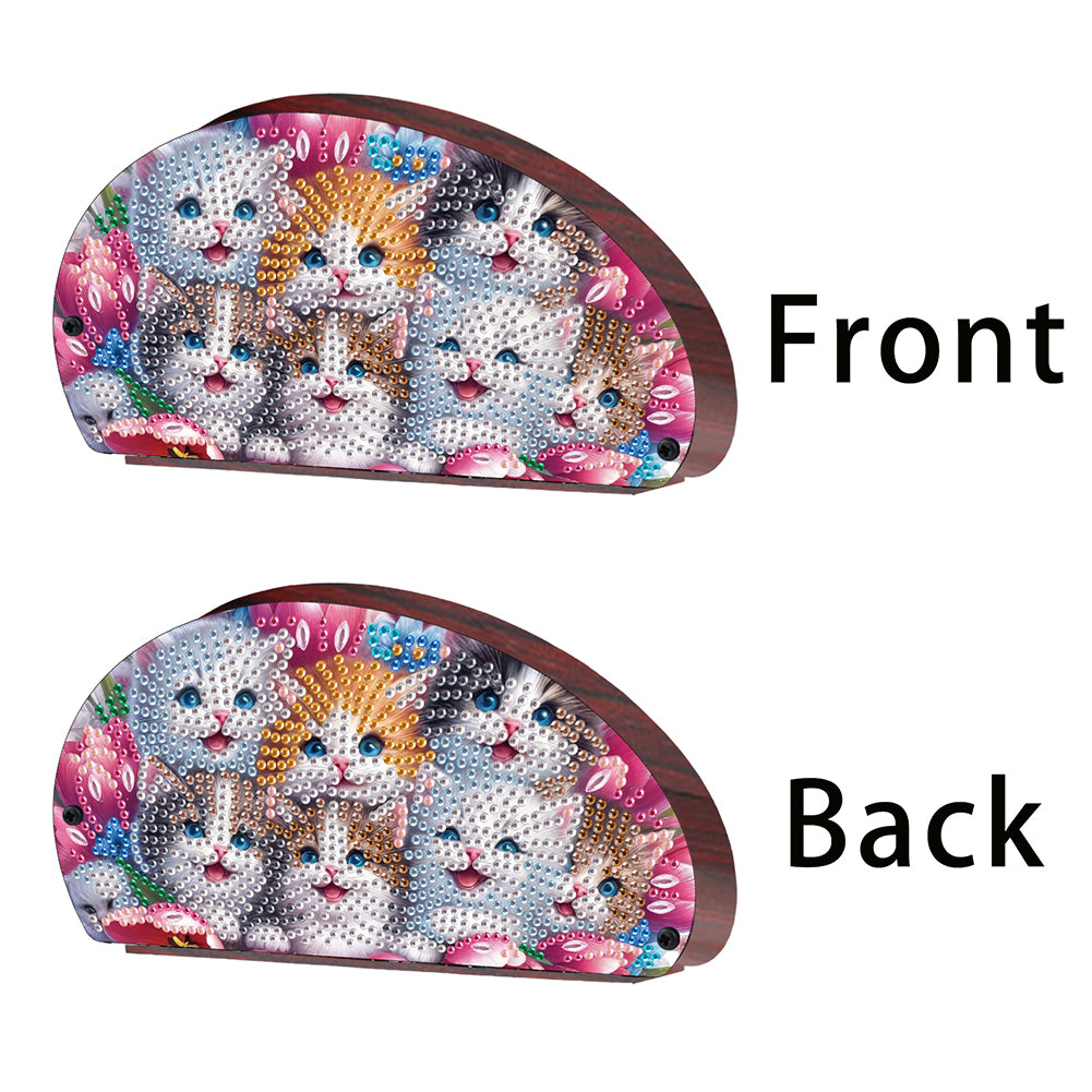 Wooden Animals DIY Rhinestones Storage Holder Diamond Painting Organizer Rack