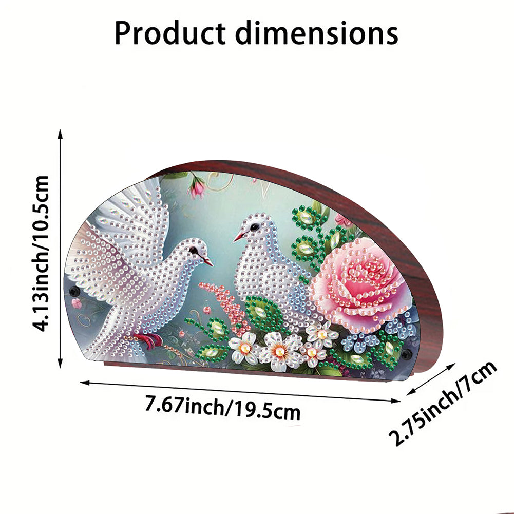 Wooden Animals DIY Rhinestones Storage Holder Diamond Painting Organizer Rack