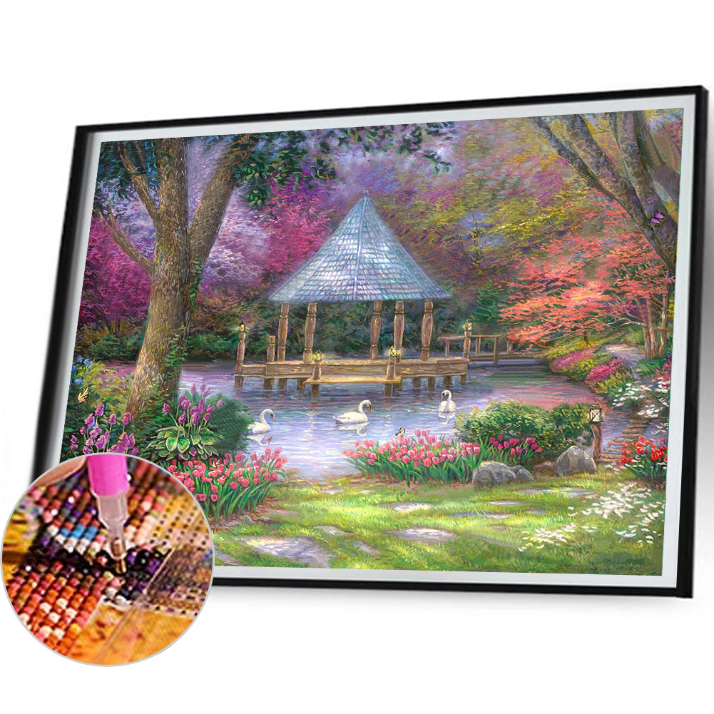 Rural House - Full Square Drill Diamond Painting 40*30CM