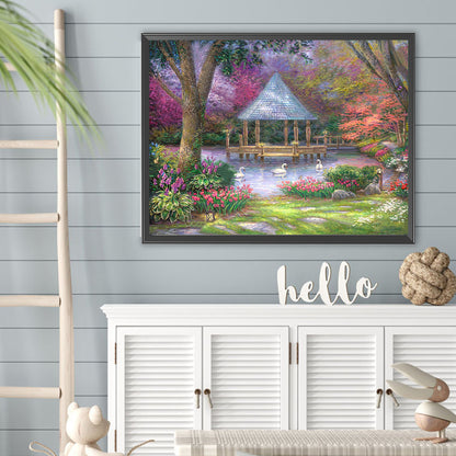 Rural House - Full Square Drill Diamond Painting 40*30CM