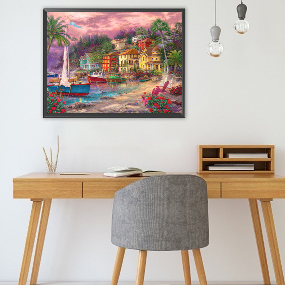 Rural House - Full Square Drill Diamond Painting 40*30CM