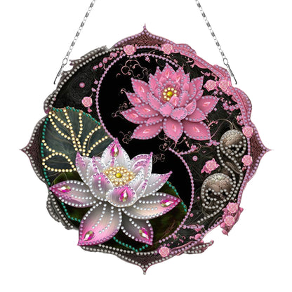 Acrylic Diamond Painting Hanging Pendant Rhinestone Diamond Art Window Pendants