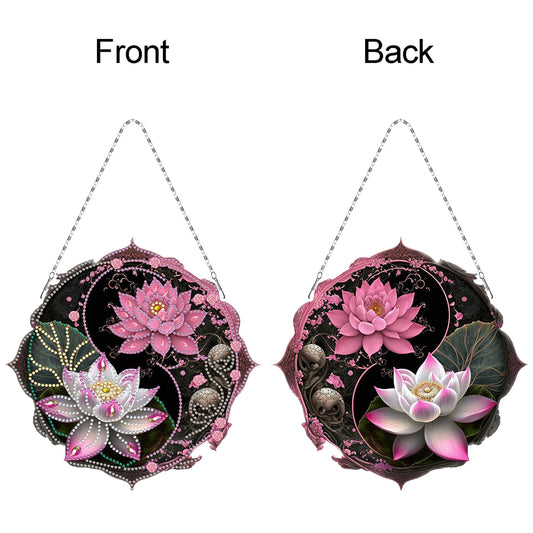Acrylic Diamond Painting Hanging Pendant Rhinestone Diamond Art Window Pendants
