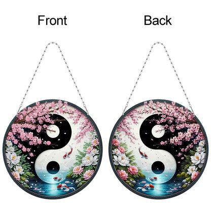Acrylic Diamond Painting Hanging Pendant Rhinestone Diamond Art Window Pendants