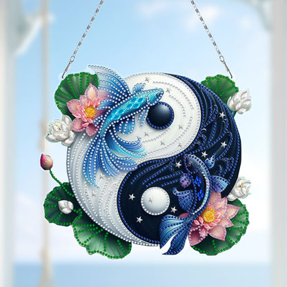 Acrylic Diamond Painting Hanging Pendant Rhinestone Diamond Art Window Pendants