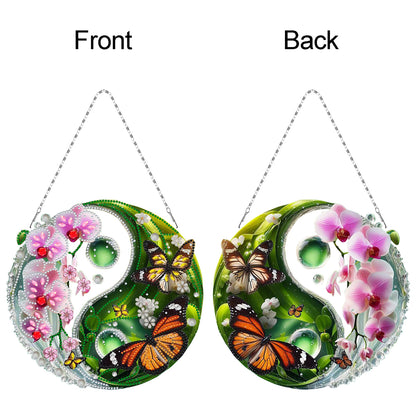 Acrylic Diamond Painting Hanging Pendant Rhinestone Diamond Art Window Pendants