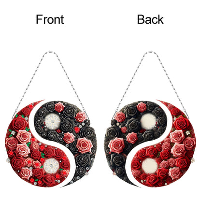 Acrylic Diamond Painting Hanging Pendant Rhinestone Diamond Art Window Pendants
