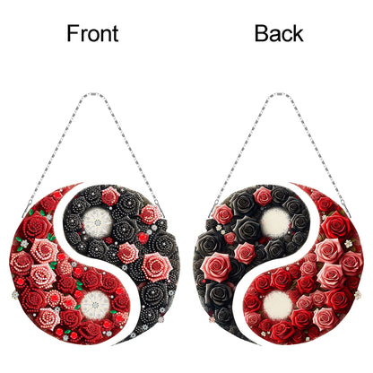 Acrylic Diamond Painting Hanging Pendant Rhinestone Diamond Art Window Pendants