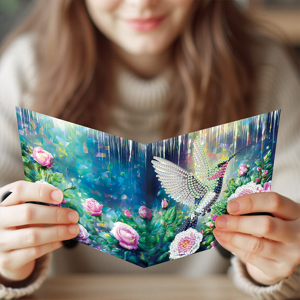 8/12pcs Diamond Painting Greeting Cards Handmade Diamond Art Cards for Adults