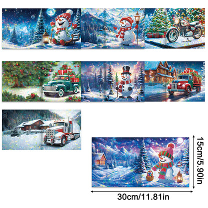 8/12pcs Diamond Painting Greeting Cards Handmade Diamond Art Cards for Adults