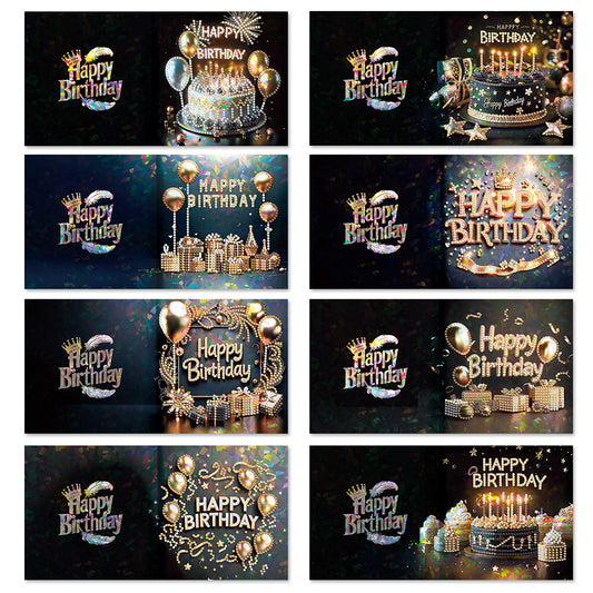 8/12pcs Diamond Painting Greeting Cards Handmade Diamond Art Cards for Adults