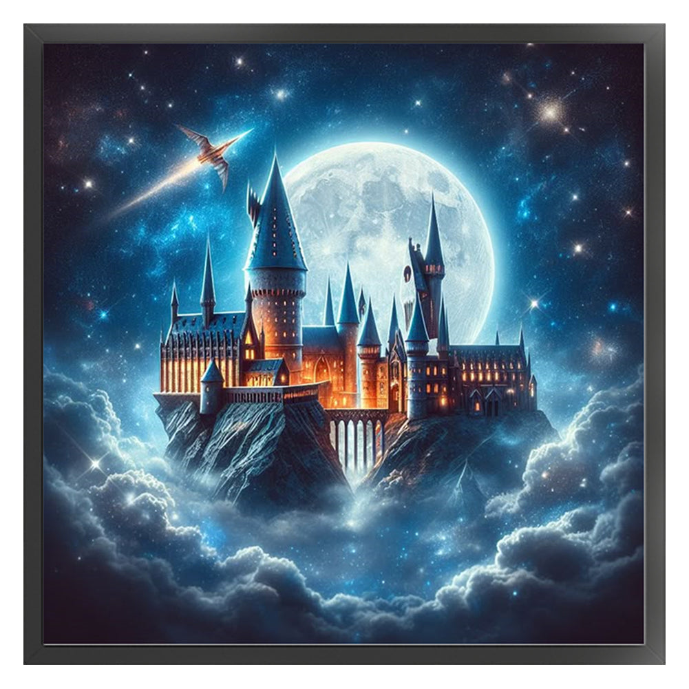 Moon Castle - 11CT Stamped Cross Stitch 45*45CM