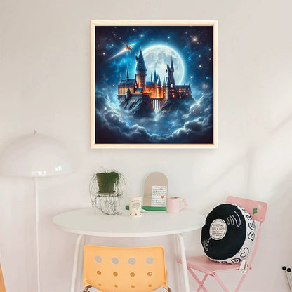 Moon Castle - 11CT Stamped Cross Stitch 45*45CM