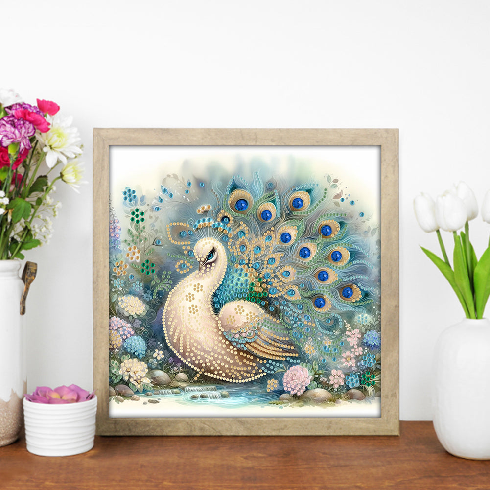 Peacock - Special Shaped Drill Diamond Painting 30*30CM