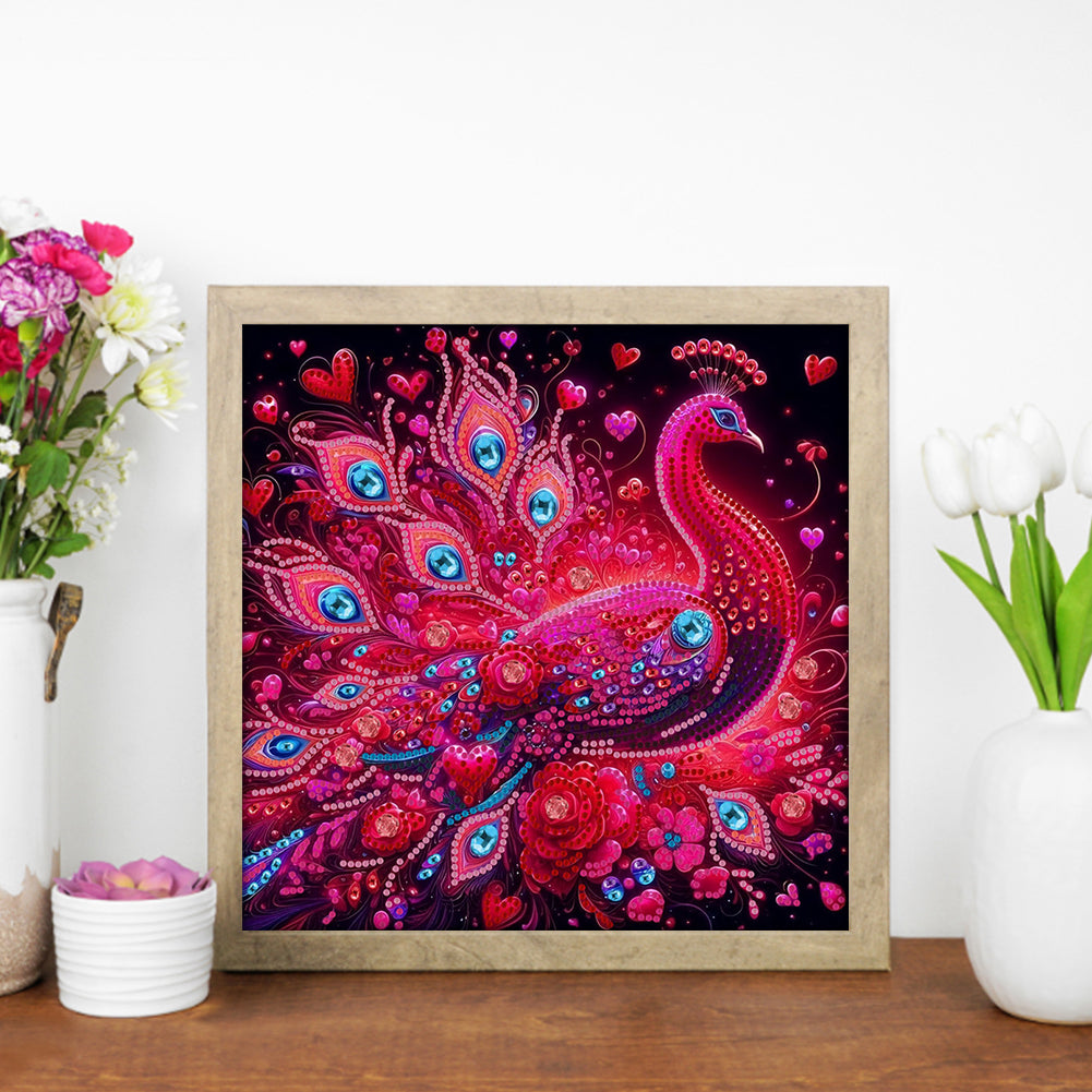 Peacock - Special Shaped Drill Diamond Painting 30*30CM