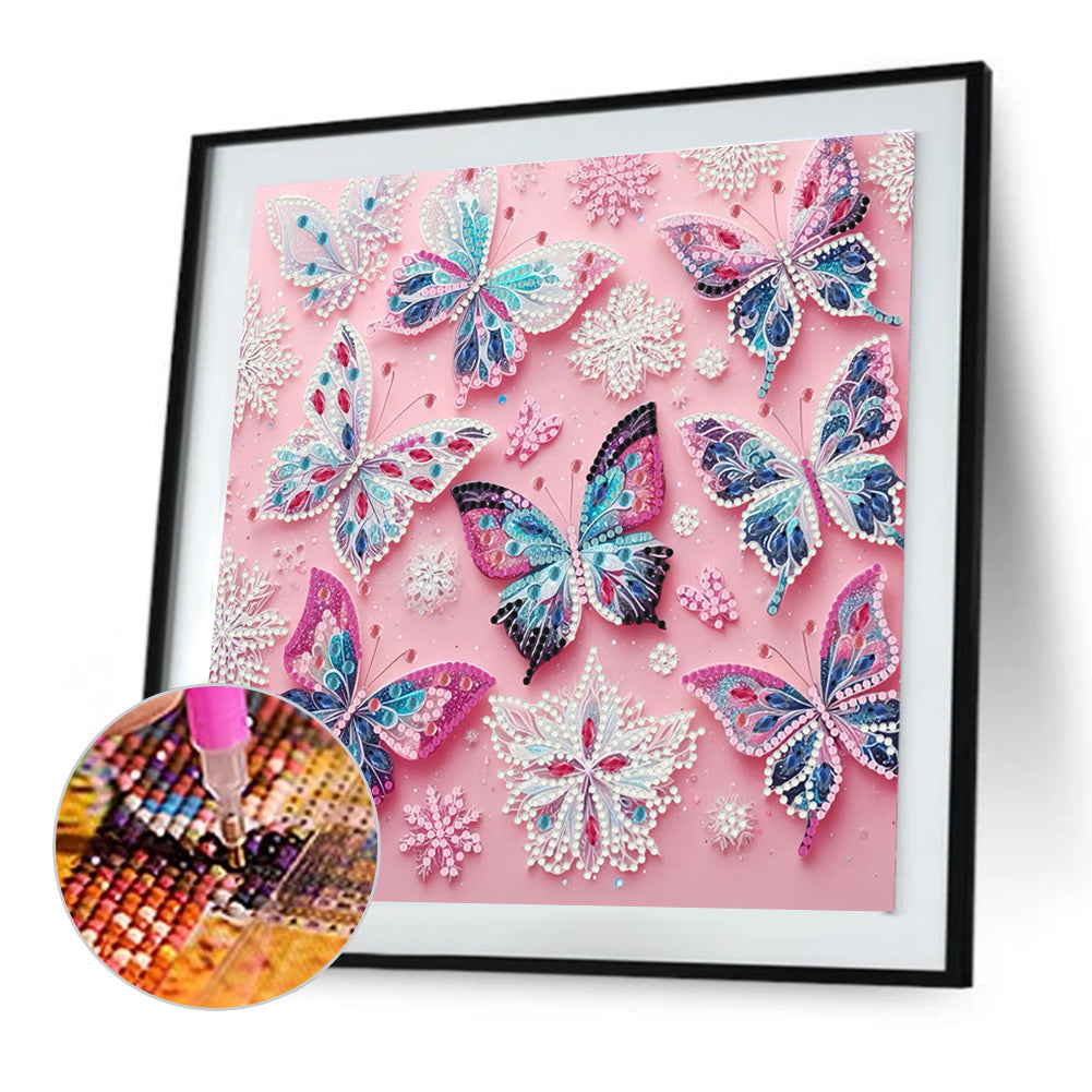 Butterfly - Special Shaped Drill Diamond Painting 30*30CM