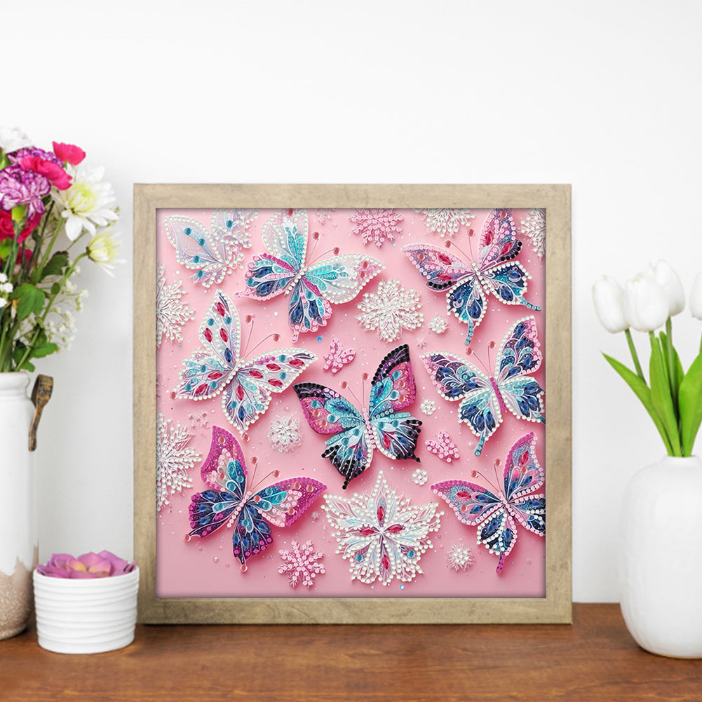 Butterfly - Special Shaped Drill Diamond Painting 30*30CM