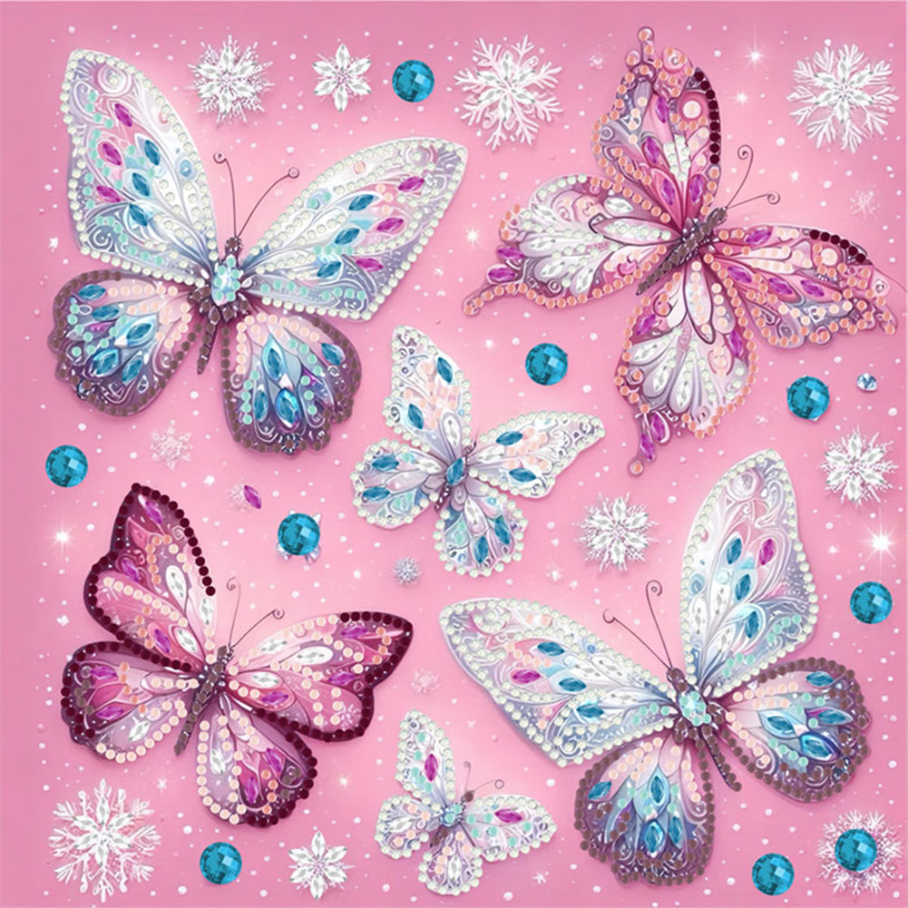 Butterfly - Special Shaped Drill Diamond Painting 30*30CM