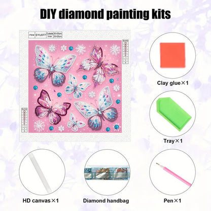 Butterfly - Special Shaped Drill Diamond Painting 30*30CM