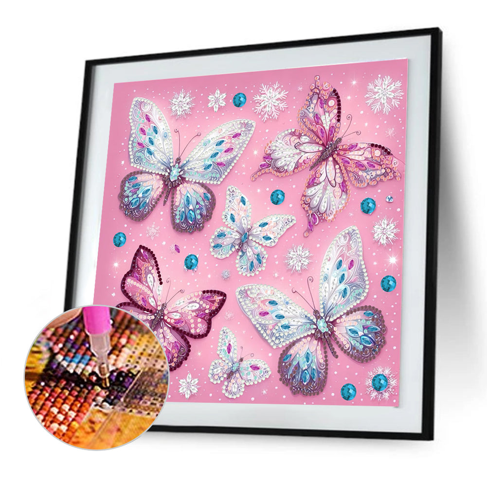 Butterfly - Special Shaped Drill Diamond Painting 30*30CM