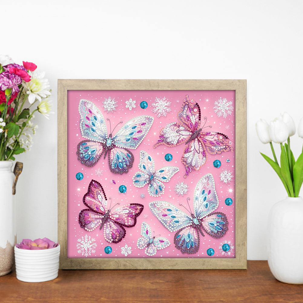 Butterfly - Special Shaped Drill Diamond Painting 30*30CM
