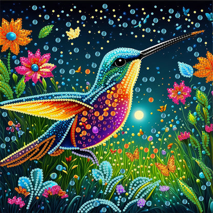 Hummingbird - Special Shaped Drill Diamond Painting 30*30CM