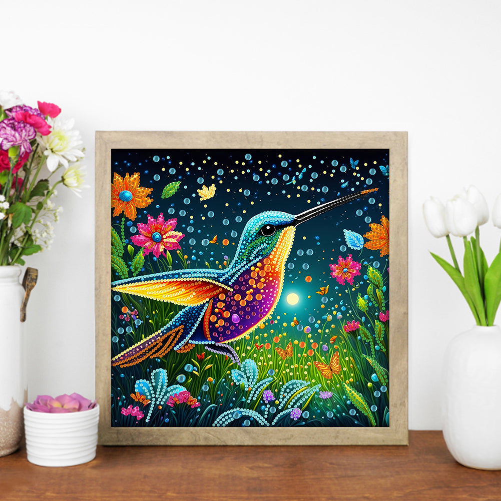 Hummingbird - Special Shaped Drill Diamond Painting 30*30CM