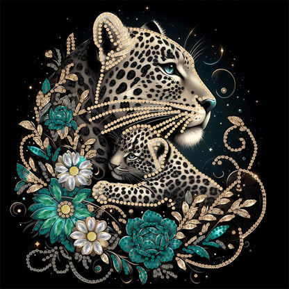 Leopard - Special Shaped Drill Diamond Painting 30*30CM