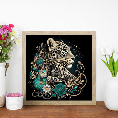 Leopard - Special Shaped Drill Diamond Painting 30*30CM