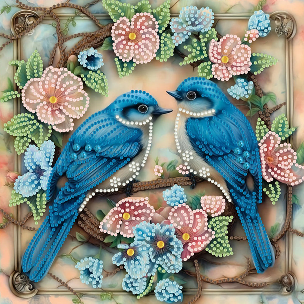 Bluebird - Special Shaped Drill Diamond Painting 30*30CM