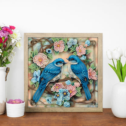 Bluebird - Special Shaped Drill Diamond Painting 30*30CM