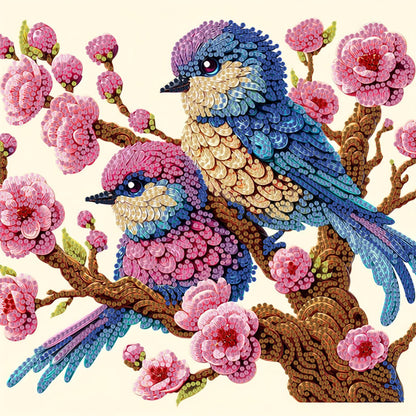 Bluebird - Special Shaped Drill Diamond Painting 30*30CM