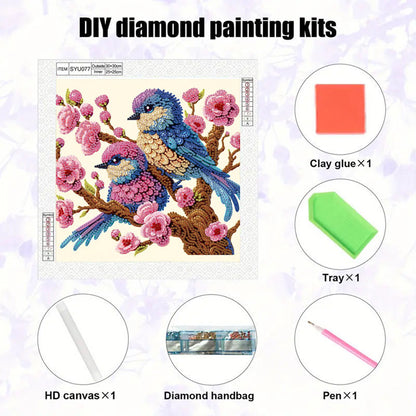 Bluebird - Special Shaped Drill Diamond Painting 30*30CM