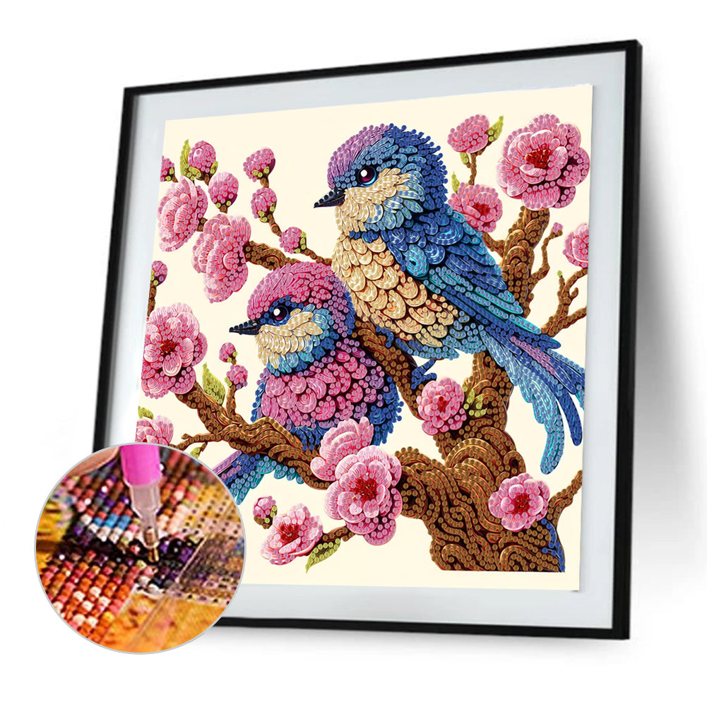 Bluebird - Special Shaped Drill Diamond Painting 30*30CM