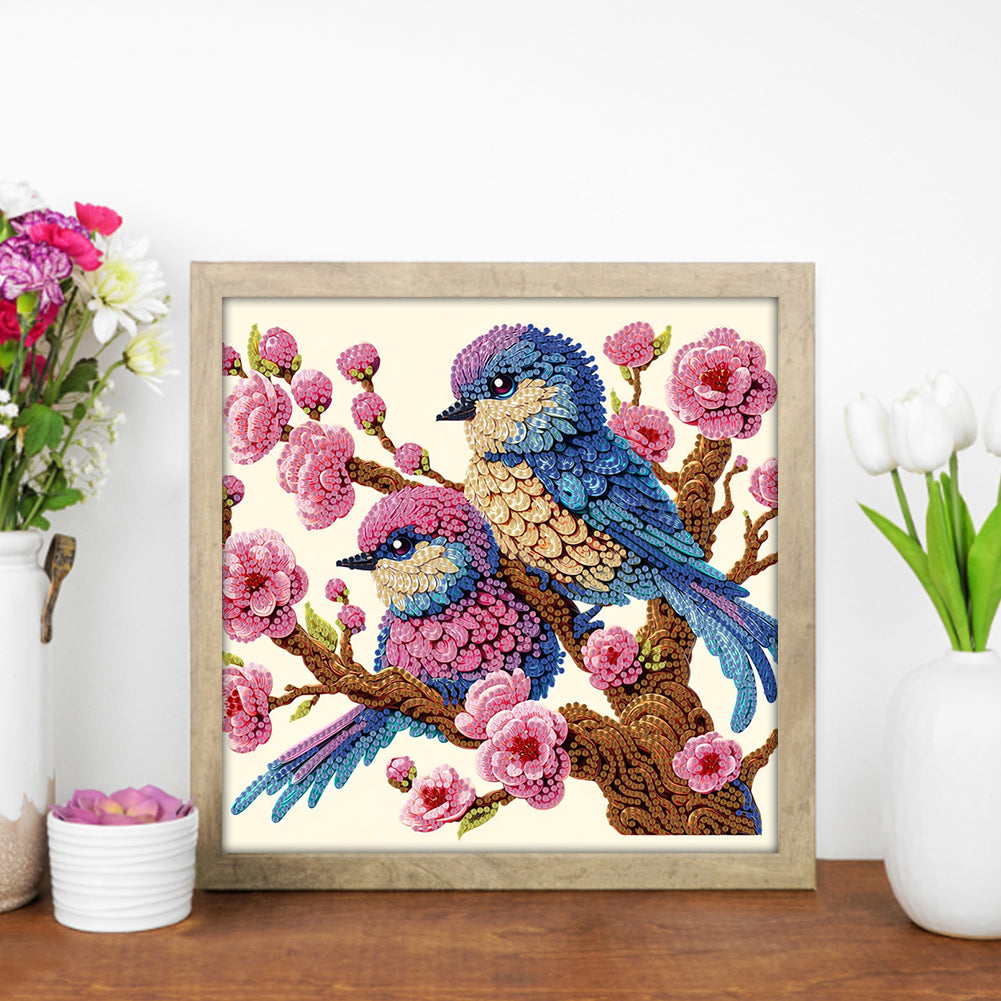 Bluebird - Special Shaped Drill Diamond Painting 30*30CM
