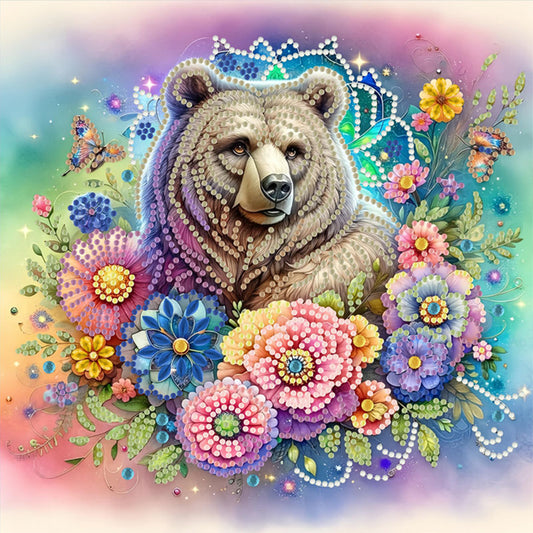 Bear - Special Shaped Drill Diamond Painting 30*30CM