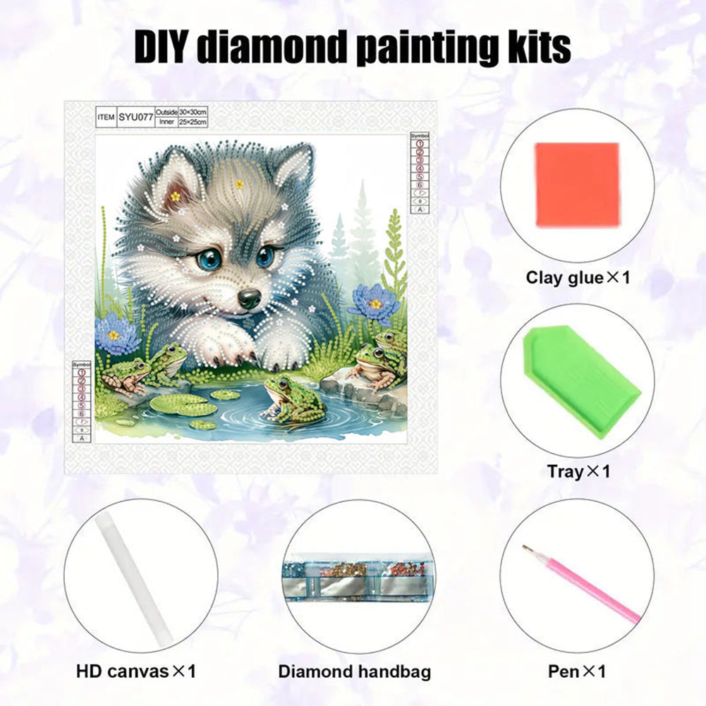 Wolf - Special Shaped Drill Diamond Painting 30*30CM