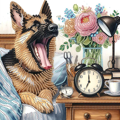 Funny Dog - Special Shaped Drill Diamond Painting 30*30CM